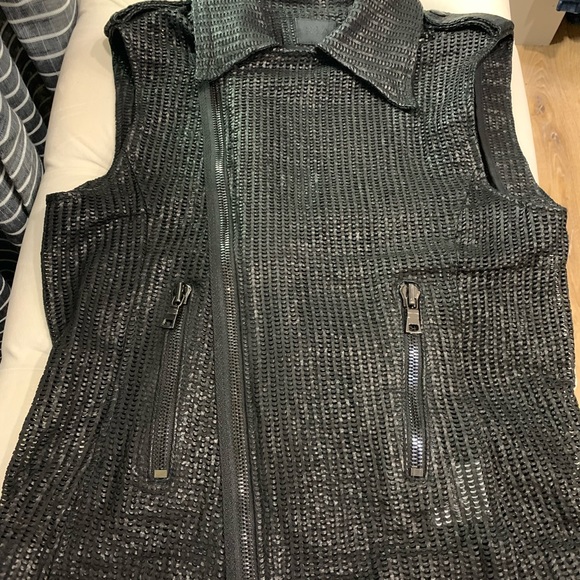 RtA Black lamb leather vest - Picture 3 of 5